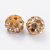 Shamballa gulička 4 mm, prievlak 1 mm, zlatá