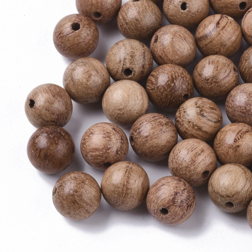 Dřevěné korálky 8 mm, béžové