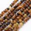 Natürliches Tigerauge - Perlen, schwarz-braun, geschliffen, 2 mm