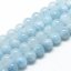 Természetes akvamarin - A osztály, gyöngyök, kék, 8 mm