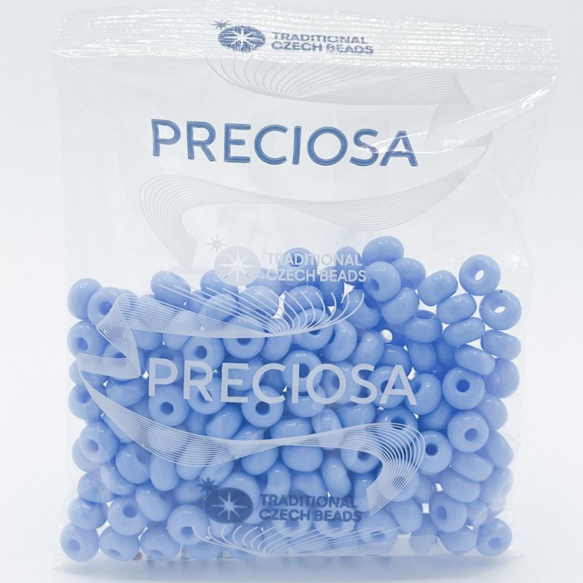 PRECIOSA Rocailles 1/0 Nr. 63020, hellblau - 50 g