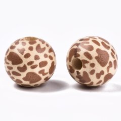 Fagyöngy 20x18 mm, zsiráf mintás