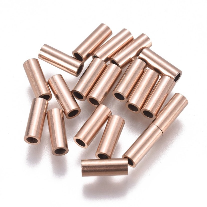 Trubička z 304 ocele, rosegold, 8x3 mm