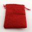 Zsákvászon táska  - 17x12,5 cm, piros