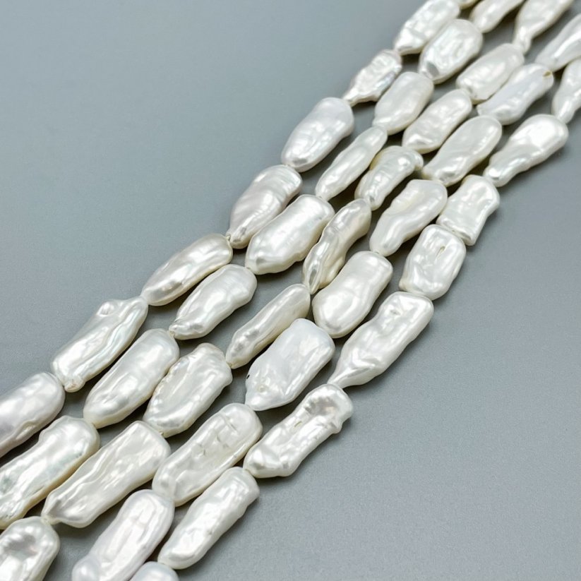 Prírodné riečne perly, biwa, 6-10 mm