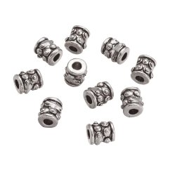 Kovový oddělovač stříbrný 6x6 mm, průvlak 2 mm