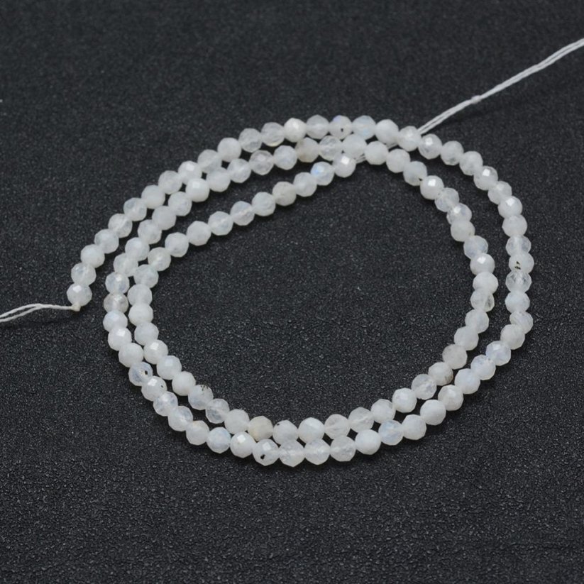Natürlicher Mondstein - Perlen, geschliffen, 4 mm