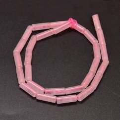 Természetes rózsakvarc - görgők, 13~14x4~5mm
