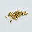 Geschliffene feuerpolierte Perlen golden, 3 mm