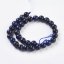 Natürliches Tigerauge - Perlen, schwarz-blau, 6 mm