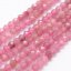 Natürlicher Erdbeerquarz - Perlen, geschliffen, 2 mm
