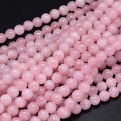 Prírodný madagaskarský ruženín - korálky, trieda AA, 8 mm