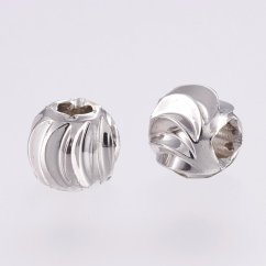 Sárgaréz elválasztó, texturált golyó, 4x3mm
