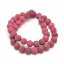 Naturlava - Perlen, rosa, 10 mm