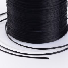 Elasztikus lycra - ø 0,8mm, 10 m, fekete, 1 db