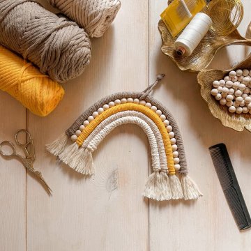 Macramé duha s korálky