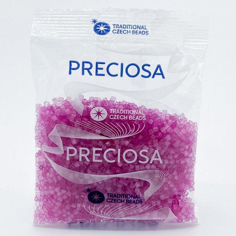 PRECIOSA rokajl 10/0 č. 20010, priehľadne ružový - 50 g
