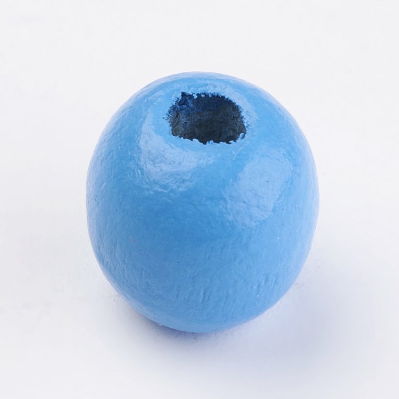 Fa gyöngyök 14x13 mm, kék