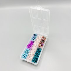 Aufbewahrungsbox aus Plastik mit 6 Fächern, 180x90x35 mm