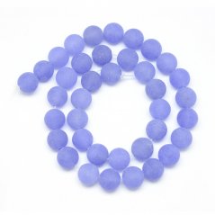 Přírodní nefrit - korálky, matné, fialové, 8 mm