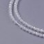 Kubische Zirkonperlen - geschliffen, klar, 3 mm