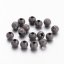 Texturált sárgaréz gyöngy - gunmetal, 4 mm