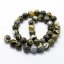 Synthetischer Malachit - Perlen, gelb-schwarz, 8 mm
