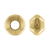 Sima gyöngy, bicone, arany, 5 mm, gold filled