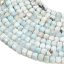 Přírodní larimar - kostky, broušené, modrá 4–4,5 × 4–4,5 × 4 mm