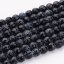 Natürlicher Feuerachat - Perlen, geschliffen, schwarz, 8 mm