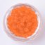 6/0 sklenené rokajlové korálky orange - matné - 50g
