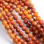 Natürlicher Regalit - Perlen, orange, 8 mm