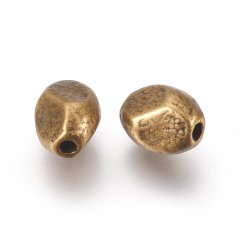 Fém elválasztó ovális, bronz, 7,5x6,5 mm