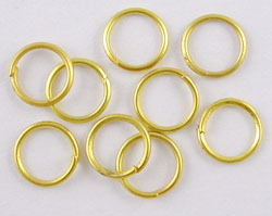 Összekötő sárgaréz gyűrű, 7x1 mm, belső átmérő 5 mm
