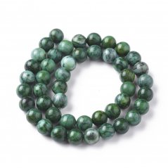 Natürlicher grüner Jaspis - Perlen, grün, 8 mm