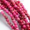 Natürlicher Regalit - Perlen, rötlich rosa, 8 mm