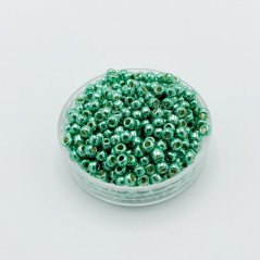 TOHO Round, 8/0, PF588, PermaFinish - Galvanized Spring Green, Rocailles Perlen