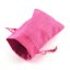 Zsákvászon táska rózsaszín színben - 9x7 cm