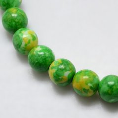 Szintetikus óceáni jade - gyöngyök, zöld, 8 mm
