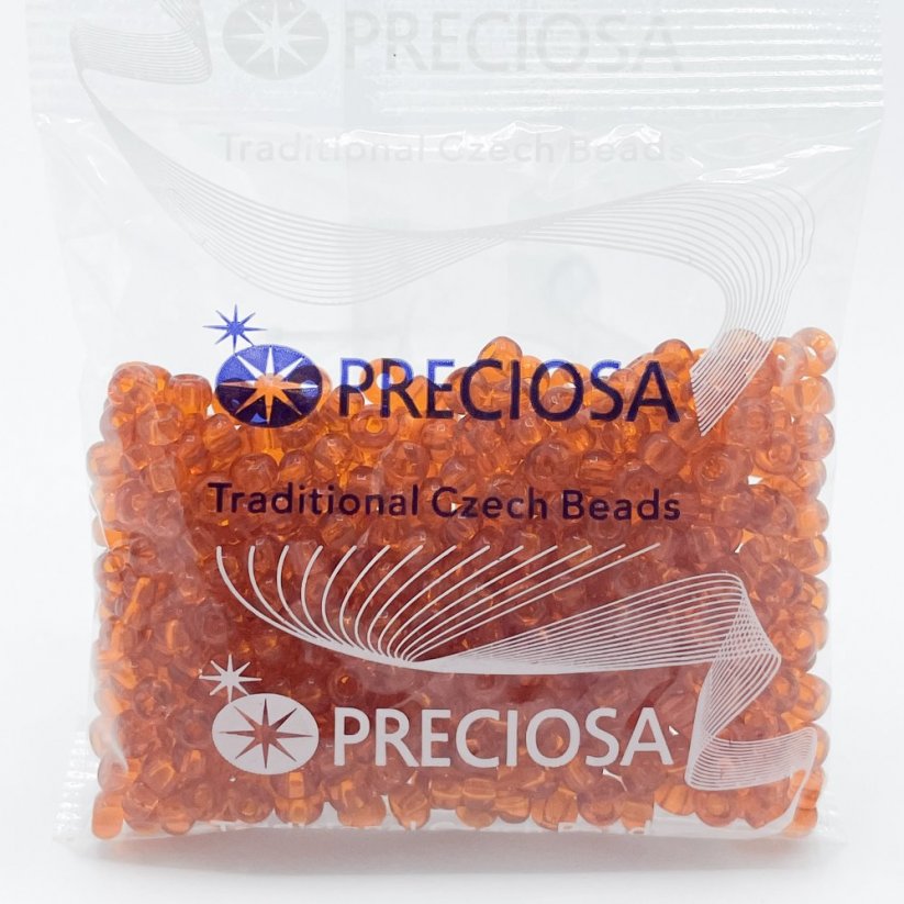 PRECIOSA rokajl 5/0 č. 90050, průhledně oranžový - 50 g