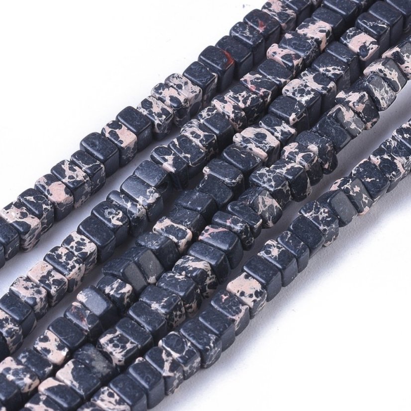 Heishi korálky zo syntetického regalitu, modrej, 3~3.5x3~3.5x1.7~2.5mm