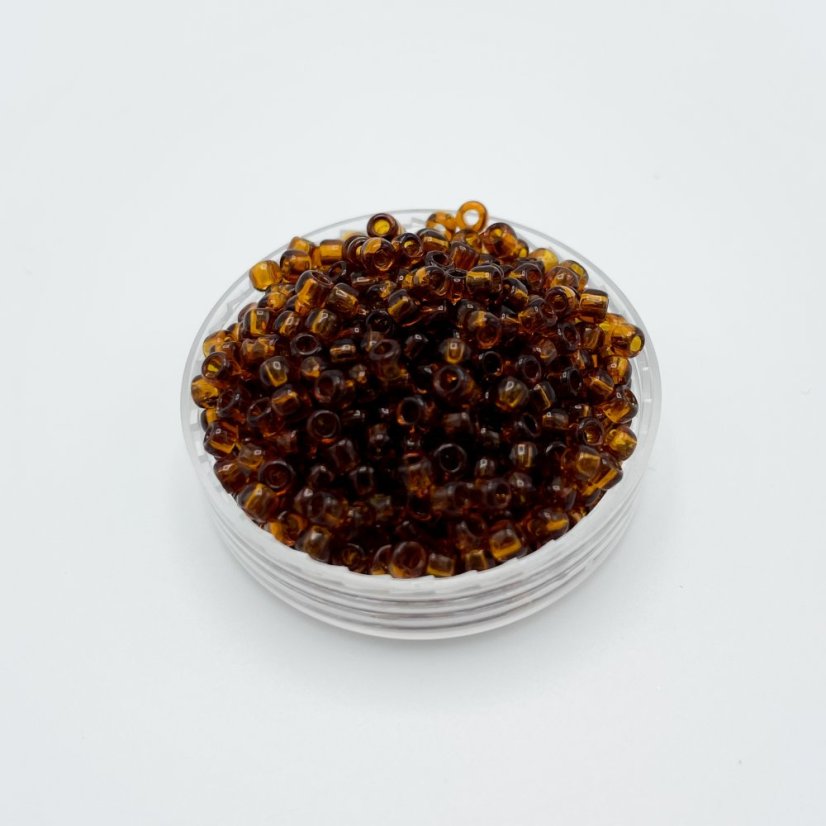 TOHO Round, 8/0, 941, Transparent Smoky Topaz, rokajlové korálky