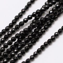 Natürlicher Onyx - Perlen, geschliffen, 2 mm