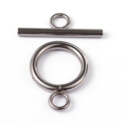 Americké zapínání z 304 ocele, stříbrné, 20x7x2mm