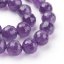 Természetes ametiszt - gyöngyök, csiszolt, lila, 8 mm