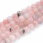 Természetes jáspis - gyöngyök, cseresznyevirág, csiszolt, rózsaszín, 8 mm