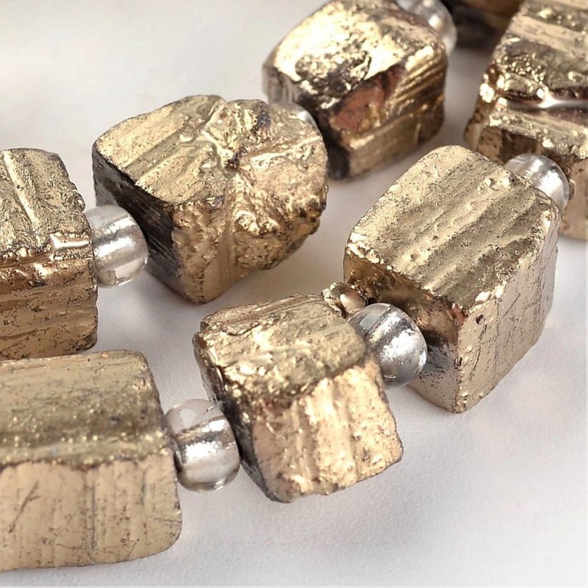 Natürlicher metallisierter Pyrit - Brocken, 7~12x7~10x6~12 mm