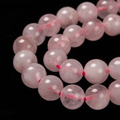 Natürlicher Madagaskar Rosenquarz - Perlen, Klasse AB, 8 mm