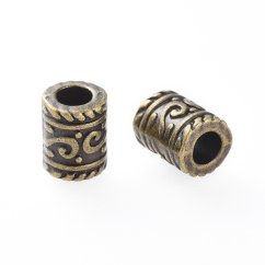 Kovový oddeľovač "tunel" bronzový 9x7x4mm