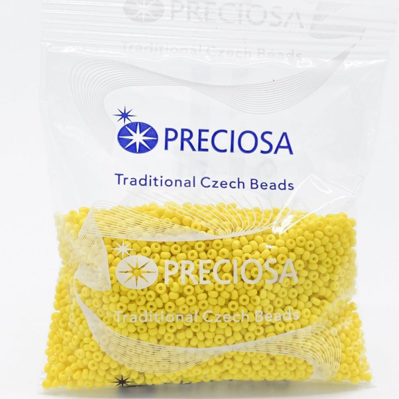 PRECIOSA Rocailles 9/0 Nr. 83130, gelb - 50 g